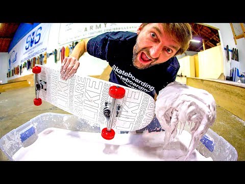 SKATING A POOL OF NON-NEWTONIAN FLUID?!