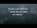 poesia costumbrista