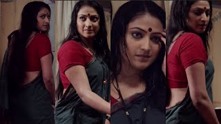 South Indian actress hot in wet saree 💦🔥🔥 | hot boobs show in tight blouse 💦💦 | 
