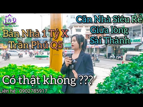 Dưới 2 tỷ có mua được nhà trung tâm sài gòn ? chỉ 1 tỷ 900 triệu sở hữu ngay nhà 236/7 Trần Phú Q5