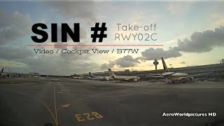 Take-off at SINGAPORE Changi airport (SIN/WSSS) Singapore