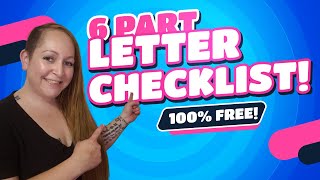 Use This 6 Part Dispute Letter Checklist to Remove ANY Negative Account on a Credit Report
