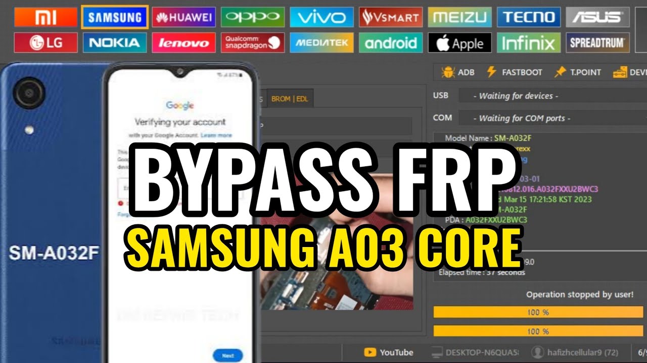 BYPASS FRP ACCOUNT GOOGLE SAMSUNG A03 CORE BYPASS FRP ACCOUNT GOOGLE SAMSUNG A03 CORE