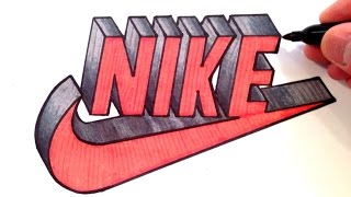 How to Draw Nike Logo in 3D - Best on Youtube How to Draw Nike Logo in 3D - Best on Youtube