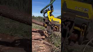John Deere 1270G Harvester Excavator In The Forest #Johndeere #Harvester #Excavator #Viral #Tree