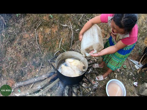 Bữa cơm tối nhờ anh em vác cột nhà A Vàng | Làm nhà cho A Vàng 5 đứa con chết mất 2 ( Tập 5 )