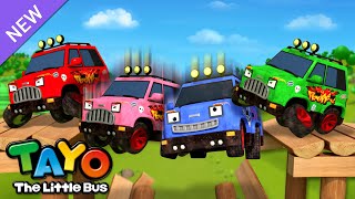 Ten In The Bed Rainbow Vehicles Color Song For Kids Learn Numbers Tayo The Little Bus