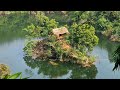 TIMELAPSE: 120 days alone build a wooden house on the island off grid