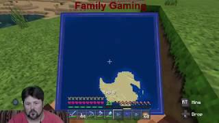Family Gaming survival Minecraft episode 22 (Treasure map)