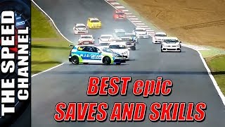 MOTORSPORTS BEST epic SAVES AND SKILLS near crash