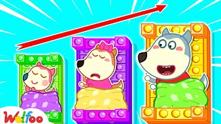 Wolfoo Helps His Sister Nap With A Pop It Bed? Play Pop It Challenge For Kids Wolfoo Family