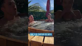 Custom 39F Ice bath at the Healing Sanctuary Vegas 🥶💪#icebath #shorts
