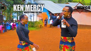 Ken Mercy A Man Who Dresses Like A Woman Can Crack Your Ripsplay A Real Piano Using His Mouth.