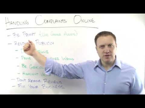 How to Handle Complaints Online