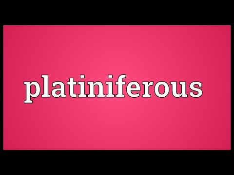 Header of platiniferous