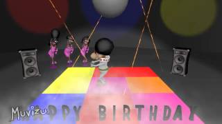 Disco Dog Happy Birthday