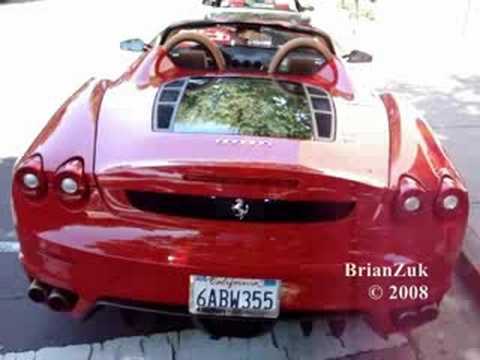 Brian spots a nice rossa corsa red Ferrari F430 Spider F1 with tan interior