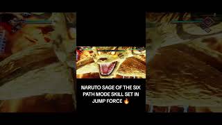 Naruto Sage Of The Six Path Mode Skills Set Showcase Jump Force