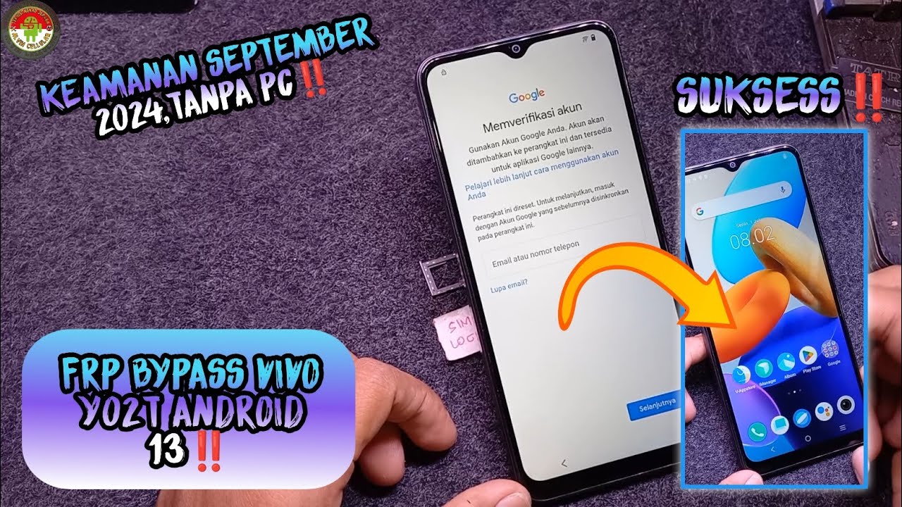 FRP Bypass Vivo Y02T Android 13 Security September FRP Bypass Vivo Y02T Android 13 Security September
