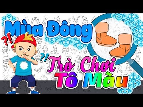 Trò Chơi Tìm Và Tô Màu Chủ Đề Mùa Đông Cho Bé Chơi Tô Màu Cùng Ba Mẹ - Tranh Tô Màu Cho Bé