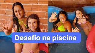 Desafio na piscina #vlog