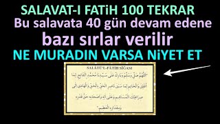 Salavat-ı Fatih 100 Adet..120 Bin Salavat Gücünde Olan Bu Salavatı 100 Kere Dinl