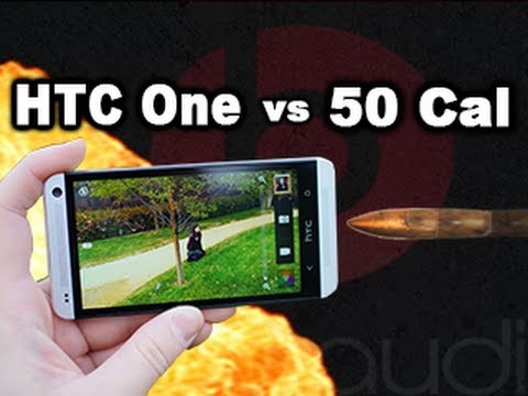 HTC One vs 50 Cal - Drop test / Torture test in slow motion RatedRR Slow Mo - Tech Assassin: HTC One HTC One vs 50 Cal - Drop test / Torture test in slow motion RatedRR Slow Mo - Tech Assassin: HTC One