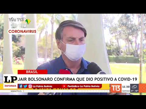Jair Bolsonaro confirma que dio positivo...