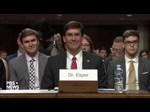 WATCH: Defense secretary nominee Mark Esper testifies before Senate committee