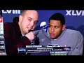 Seattle Seahawks Super Bowl MVP Malcolm Smith interrupted by 911 conspiracy protester
