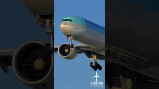 Korean Air Boeing 777 LAX Arrival