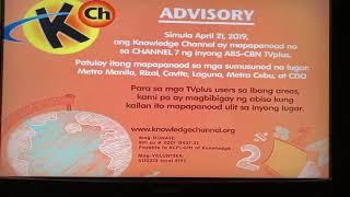 Knowledge Channel - Advisory Test Card