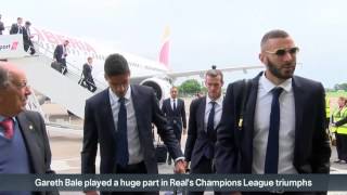Real Madrid arrive in Cardiff ahead of Champions League final Real Madrid arrive in Cardiff ahead of Champions League final
