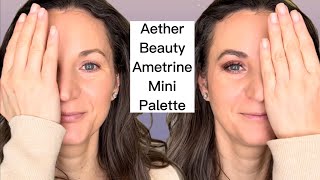 Aether Beauty Ametrine Mini Crystal Palette Grwm Makeup Tutorial