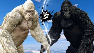 King Kong VS White King Kong - Epic Battle Fight