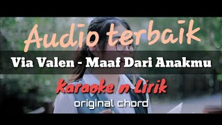 Maaf Dari Anakmu ( karaoke n Lirik ) Via Valen