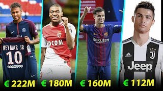 Los Fichajes Más Caros De La Historia Del Fútbol Ft. Neymar, Mbappe, Coutinho, Cristiano, Y Mas