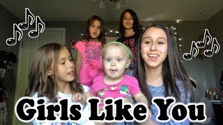 Girls Like You - Maroon 5 - Cover by Sisters Presley Noelle & Brooklyn Noelle & Li’l Sisters