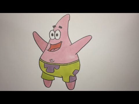 How To Draw Patrick From Spongebob Squarepants Step By Step - YouTube