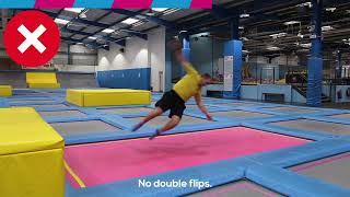 Safety Video For Airhop Trampoline Park Guildford - Please Watch