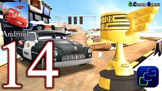 Cars Fast As Lightning Android Walkthrough - Part 14 - Winter Update Sheriff Race Track