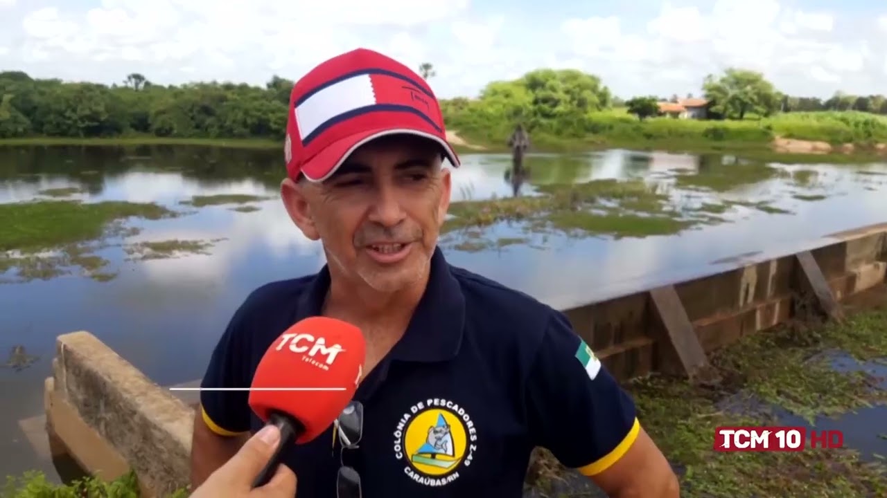 Jornal TCM - Açude Apanha Peixe em Caraúbas começa a sangrar
