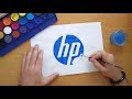 Youtube Thumbnail How to draw the hp logo (Logo drawing)