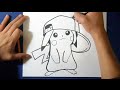 Como desenhar Pikachu com tampa