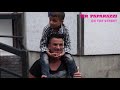 Peter Andre and Junior hanging out. 15/08/12