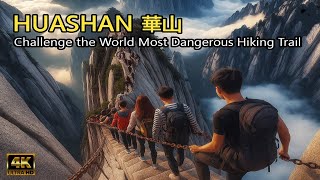 Mount Huashan Challenge The World Most Dangerous Hiking Trail4K Uhd