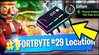 FORTBYTE 29 Location - FOUND UNDERNEATH THE TREE IN CRACKSHOT'S CABIN (Fortnite)