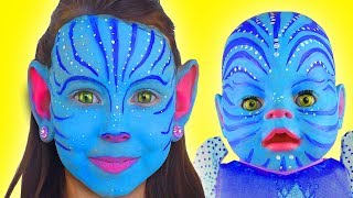 Kids Makeup Princess Avatar with Colours Paint Alisa Pretend Playing with Baby doll and Toys For Kid
