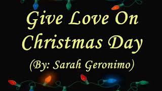 Watch Sarah Geronimo Give Love On Christmas Day video