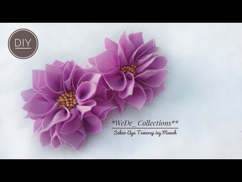 DIY || Membuat Bunga Dahlia dari Kain Perca || Simpel dan Cantik
